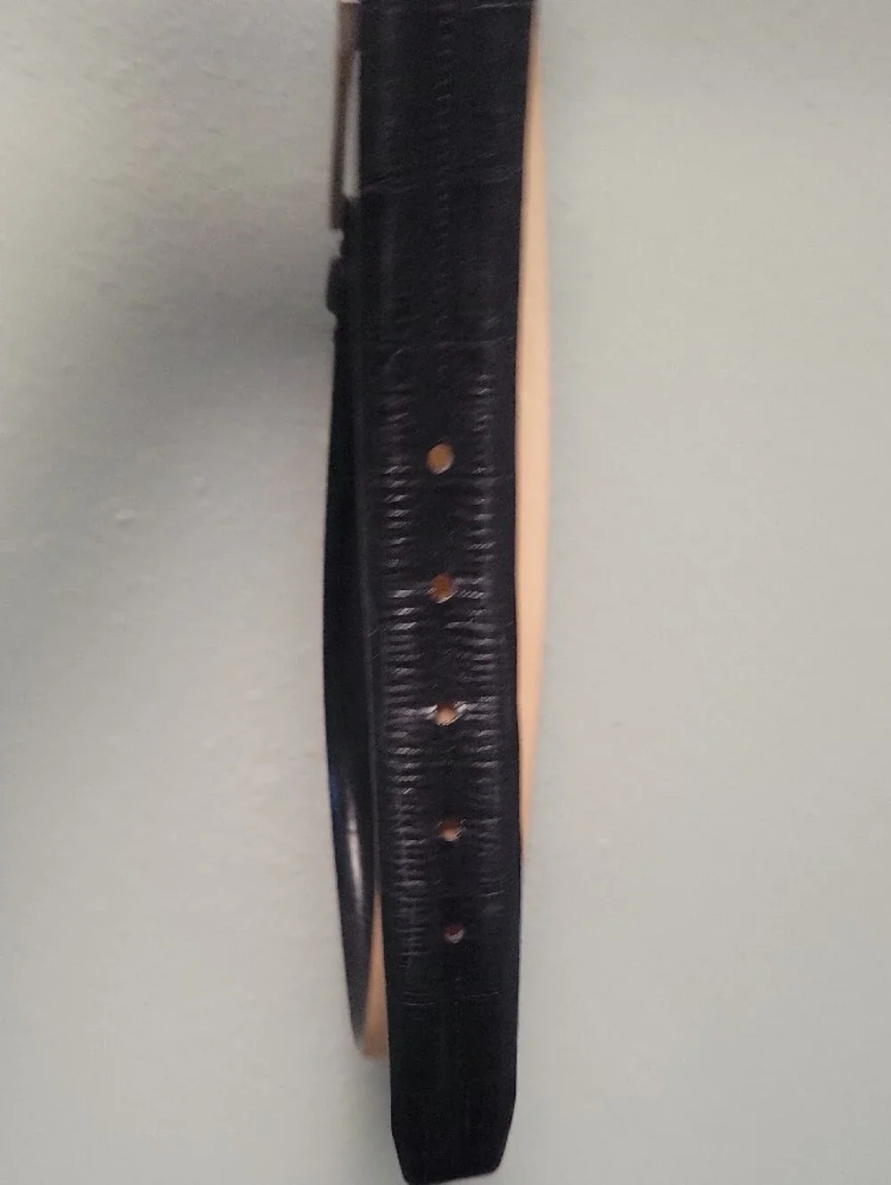 Donald Trump Black Leather Men's Belt with Silver Buckle